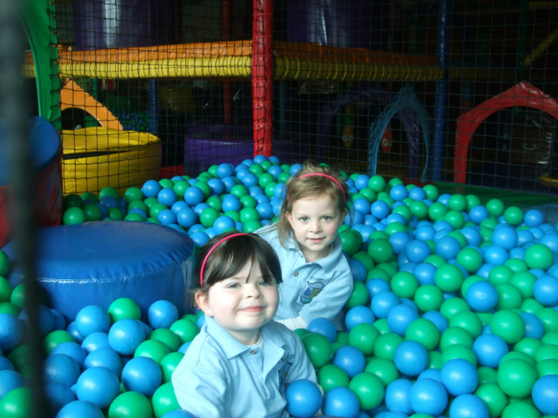 In the ball pool