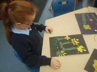 Snowdrops and daffodils