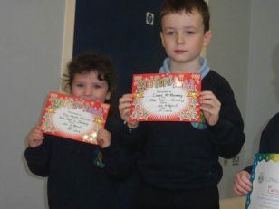 Kindness Celebration Certificates at Assembly 