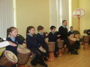 Drumming Away!