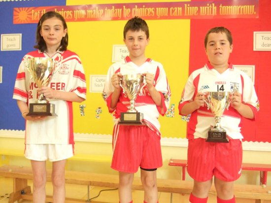 For winners Teach Dearg Place: Teach Dearg house winners for Sports Day 2009-10 with captain Martina Talbot